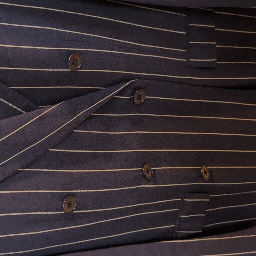 Ralph Lauren Navy Pinstripe Men's Blazer - Picture 3 of 7
